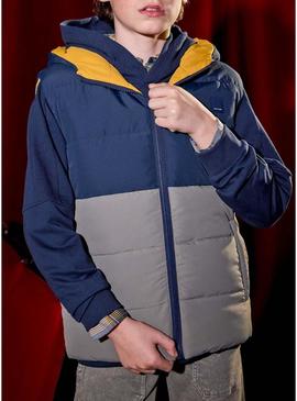Colete reversível multicolorido Mayoral para menino.