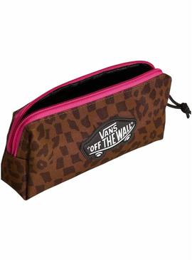 Estojo Vans Old Skool leopardo para crianças.