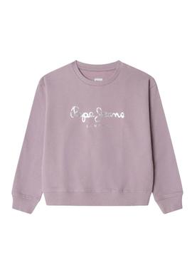 Suéter Pepe Jeans Annie rosa para menina.