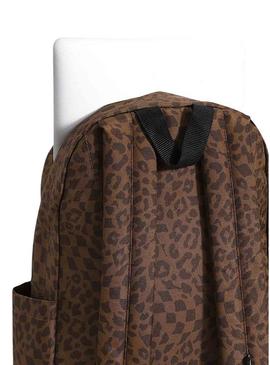 Mochila Vans Old Skool Grom leopardo para crianças.