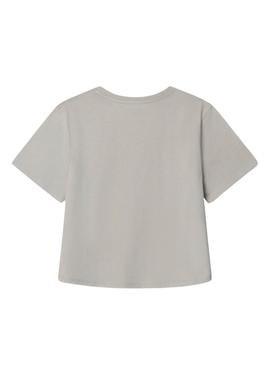 Camiseta Pepe Jeans Amanda logo coração para menina