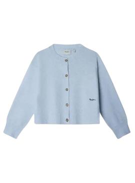 Cardigã Pepe Jeans Belu azul para menina.