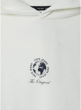 Camisola Pepe Jeans Iago bege para menino.