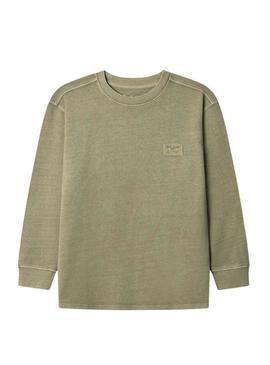 Camisa Pepe Jeans Telmo verde para meninos.