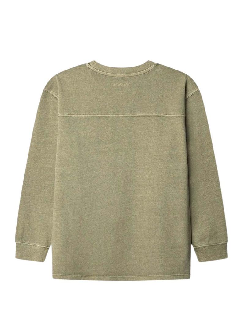 Camisa Pepe Jeans Telmo verde para meninos.