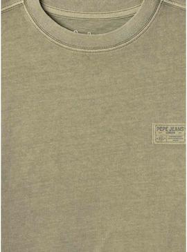 Camisa Pepe Jeans Telmo verde para meninos.