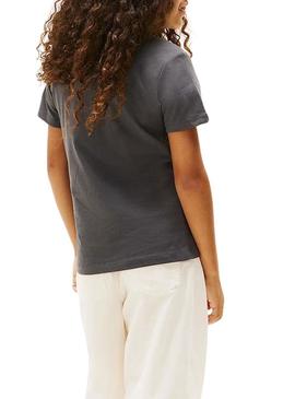 Camisa Tommy Hilfiger Mini Corp cinza para crianças.