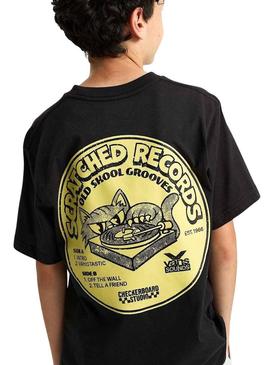 Camiseta Vans Riscada Registros preta para criança