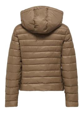 Jaqueta Only Tahia tostada para mulher.