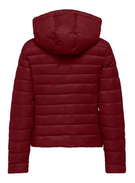 Casaco Only Tahia vermelho para mulher.