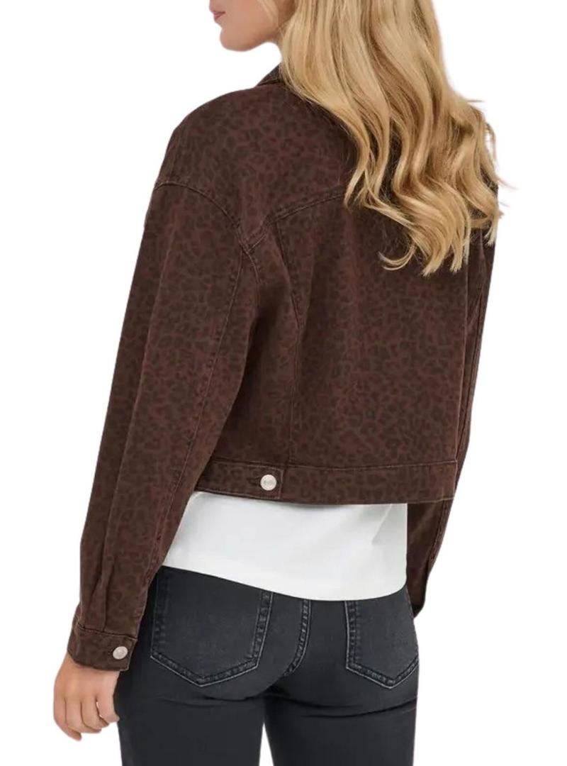 Jaqueta jeans Only Anlie estampa de animal granada