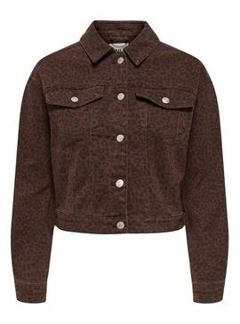 Jaqueta jeans Only Anlie estampa de animal granada