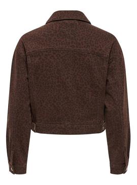 Jaqueta jeans Only Anlie estampa de animal granada