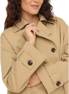 Parka Only abril bege para mulher