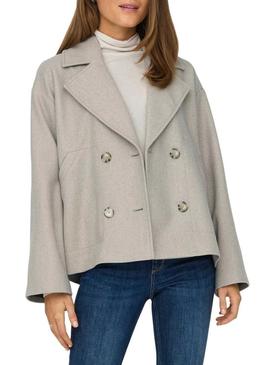 Casaco curto Only Nancy bege para mulher