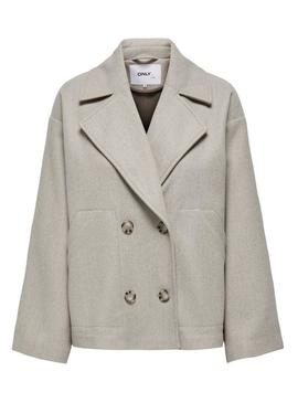 Casaco curto Only Nancy bege para mulher