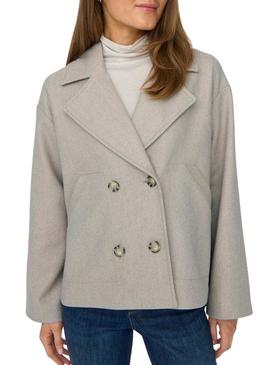 Casaco curto Only Nancy bege para mulher