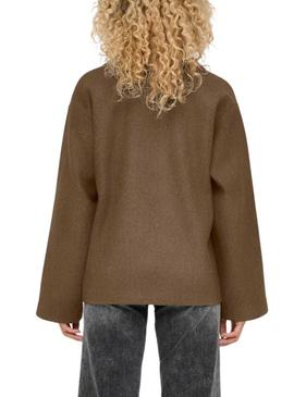 Casaco curto Only Nancy marrom para mulher