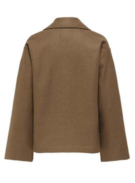 Casaco curto Only Nancy marrom para mulher