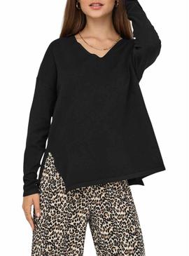 Camisola Only Malio preto para mulher