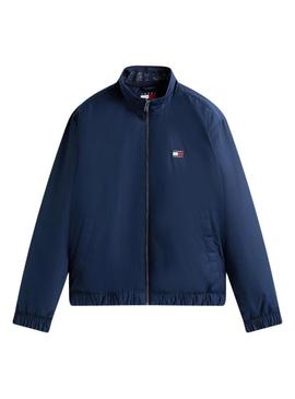 Jaqueta Tommy Jeans Essential Padded azul para homem.
