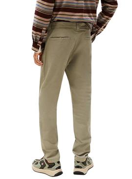 Calça Tommy Jeans Austin Chino verde para homem.