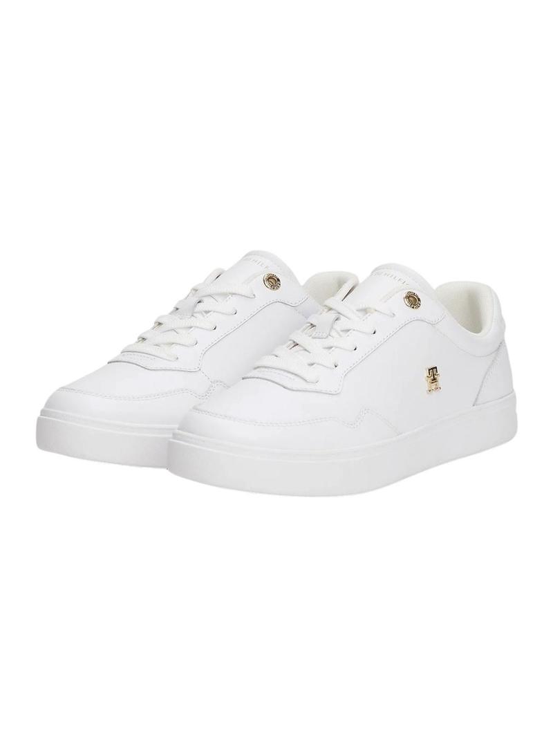 Sapatilhas Tommy Hilfiger Elevated branco para mulher.