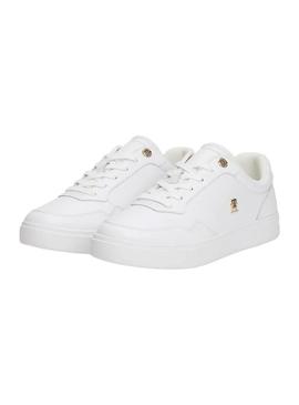 Sapatilhas Tommy Hilfiger Elevated branco para mulher.