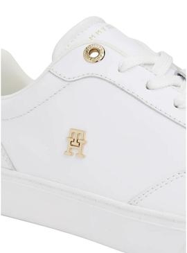 Sapatilhas Tommy Hilfiger Elevated branco para mulher.