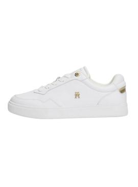 Sapatilhas Tommy Hilfiger Elevated branco para mulher.