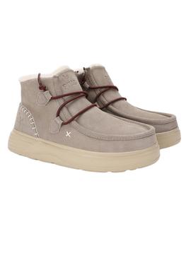 Botas Walkin Pitas Sydney bege para mulher.