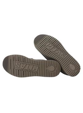 Sapatos Walkin Pitas Texas cinza para homem.