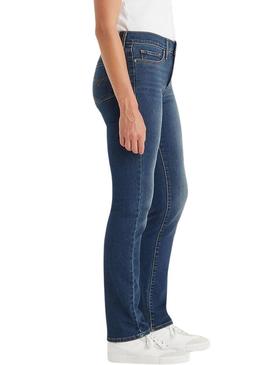 Calça jeans Levis 314 em denim para mulher