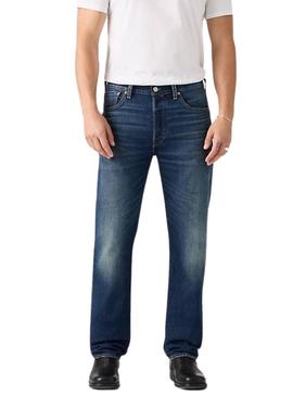Calça jeans Levis 501 denim escuro para homens