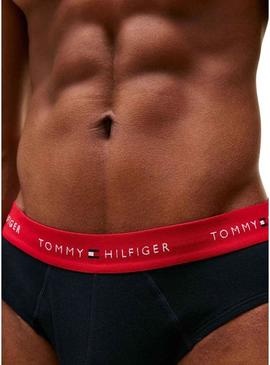 Conjunto Slip Tommy Hilfiger azul marinho para homem