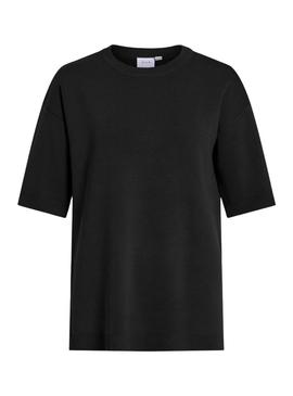 Top de malha preta Vila Visway para mulher