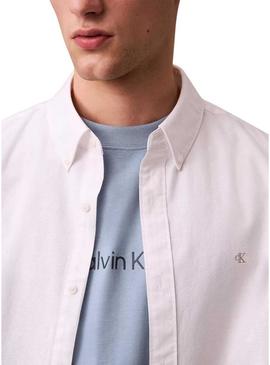 Camisa Calvin Klein Jeans Solid Oxford para homem.