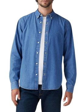 Camisa Levis Authentic Button denim para homem.