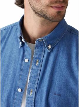 Camisa Levis Authentic Button denim para homem.