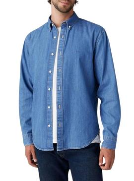 Camisa Levis Authentic Button denim para homem.