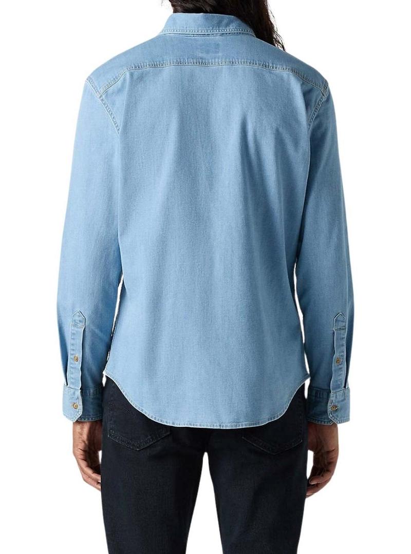 Camisa Levis Battery denim para homem