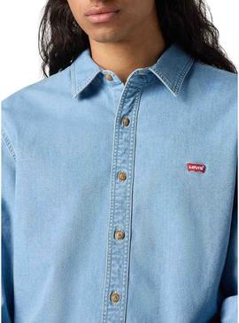 Camisa Levis Battery denim para homem