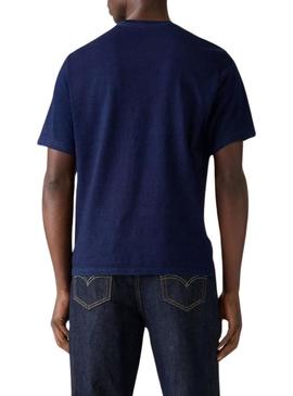 Camiseta Levi's Arquivo azul para homem.