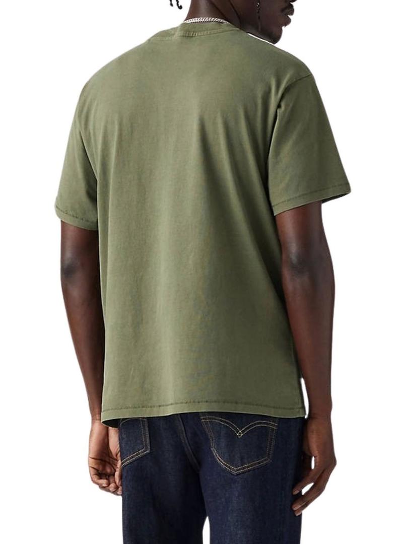 Camiseta Levis Vintage Tab verde para hombre - Camisa Levis Vintage Tab verde para homem.