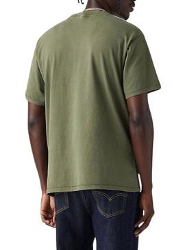 Camiseta Levis Vintage Tab verde para hombre - Camisa Levis Vintage Tab verde para homem.