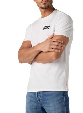 Camisa Levis Graphic branca para homens.