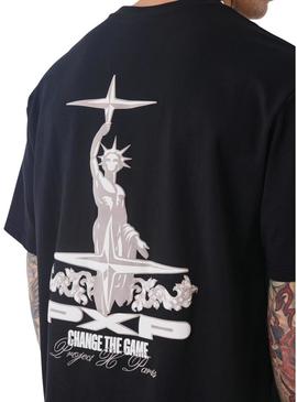 Camisa Project x Patis Liberty preta para homem