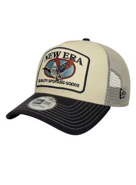 Boné New Era Animal Patch bege para homem