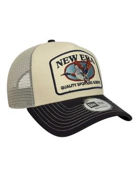 Boné New Era Animal Patch bege para homem