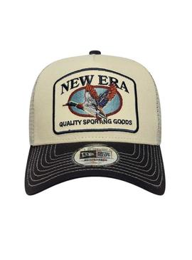 Boné New Era Animal Patch bege para homem
